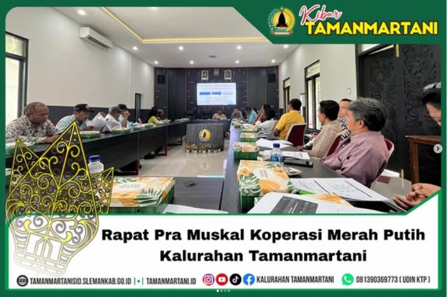 Rapat Pra Muskal Koperasi Merah Putih Kalurahan Tamanmartani