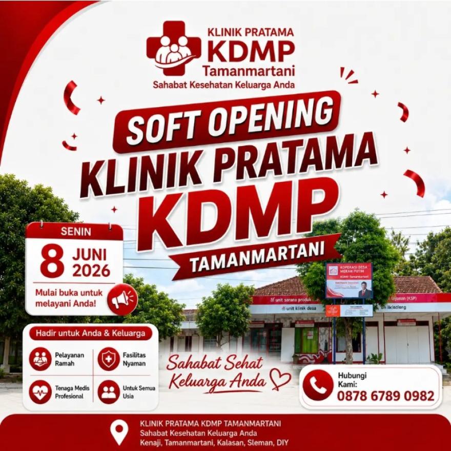 SOFT OPENING KLINIK PRATAMA KDMP TAMANMARTANI